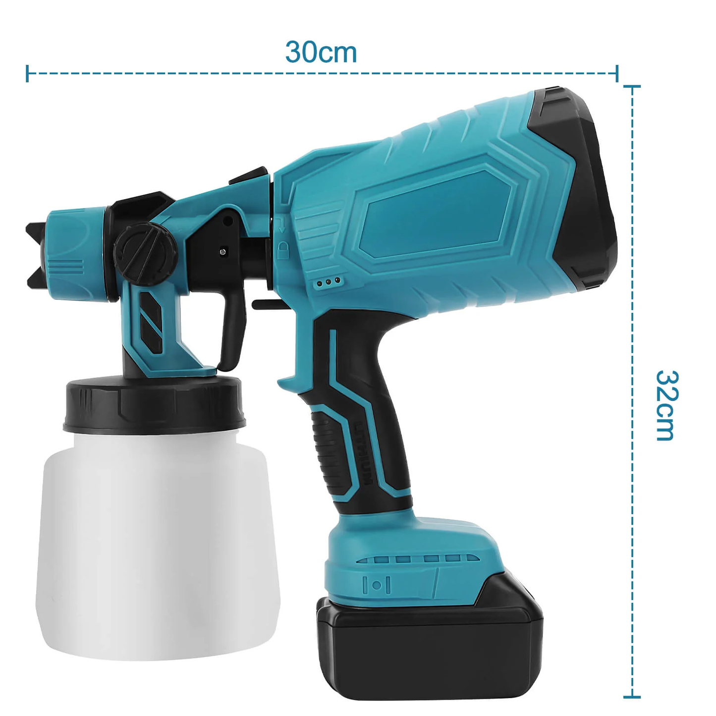 Pistola de Pintura Inalámbrica + 2 baterías 48V