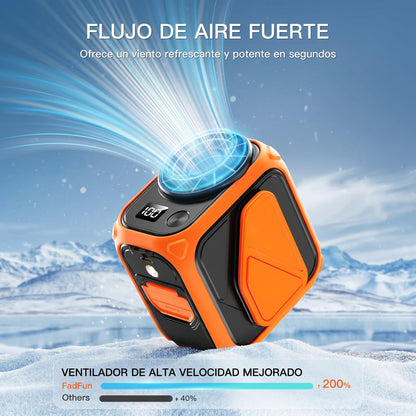 Ventilador de cintura portátil de 10000 mAh recargable