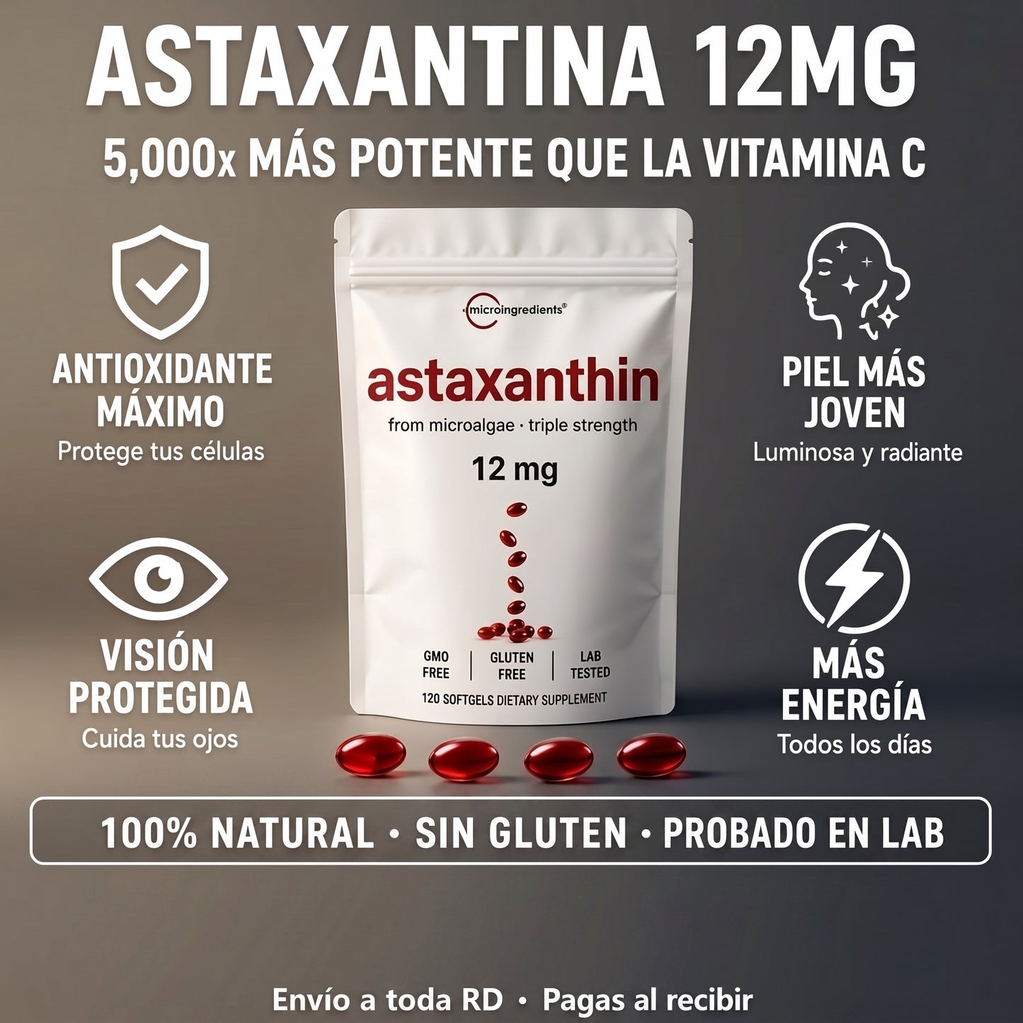 Astaxatina Microingredients | 120 días de tratamiento
