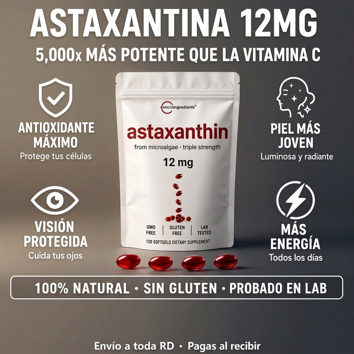 Astaxatina Microingredients | 120 días de tratamiento