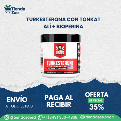 TURKESTERONE CON TONGKAT ALI (120 CÁPSULAS)
