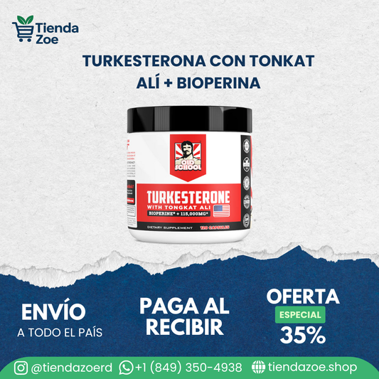 TURKESTERONE CON TONGKAT ALI (120 CÁPSULAS)
