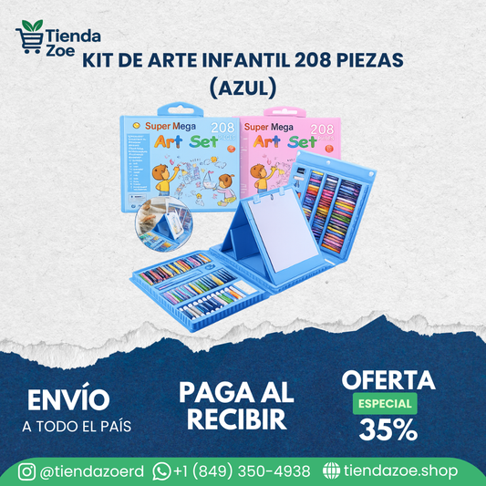 Kit de Arte Infantil 208 Piezas