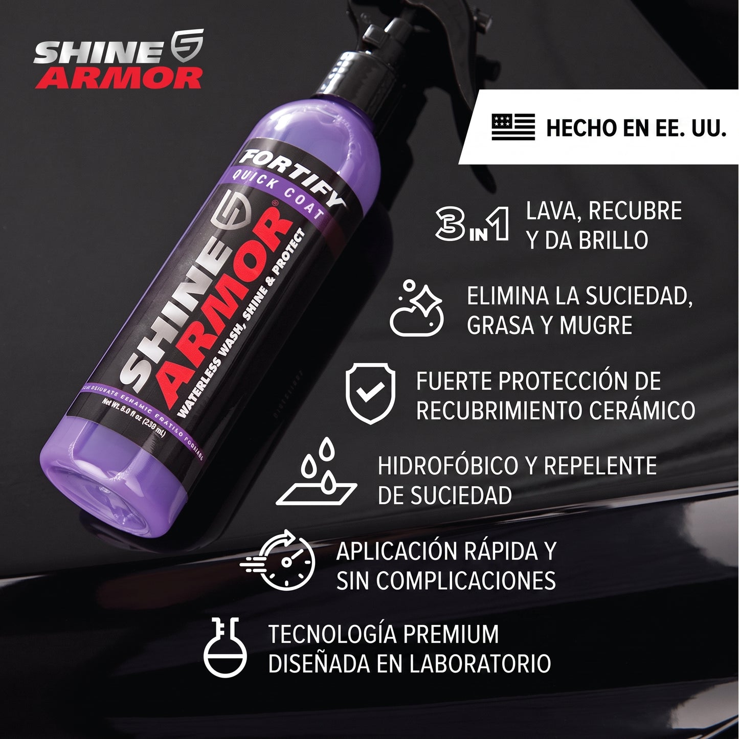 Shine Armor Recubrimiento Cerámico | 8oz