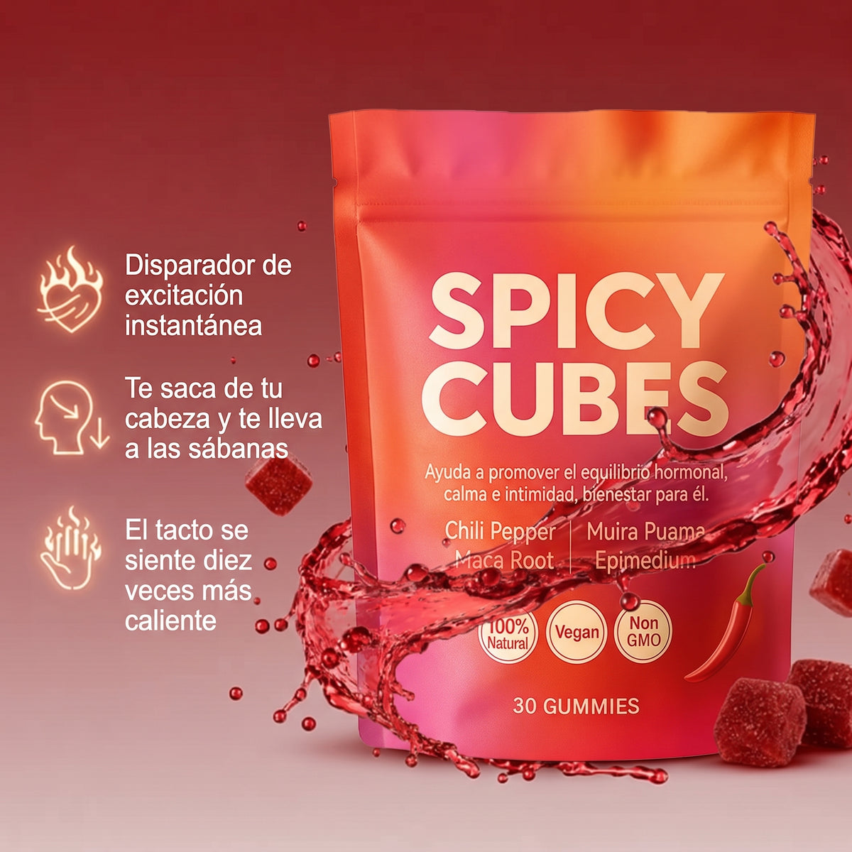 ❤️‍🔥Spicy Cubes | Gomitas para adultos