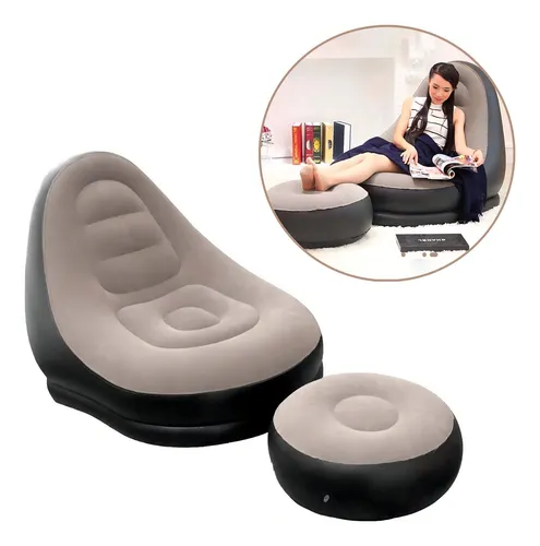 RelaxPro™ - Sofá Inflable Premium + Bomba de Aire