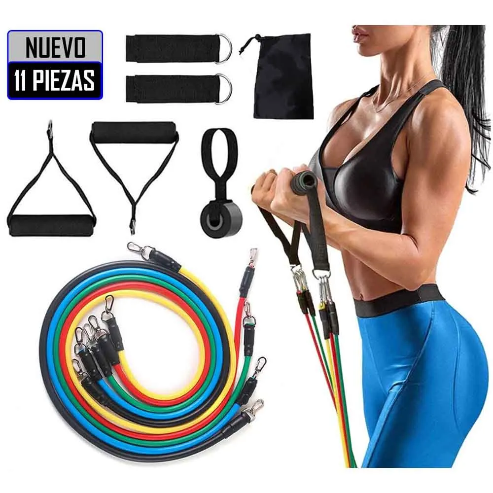 Set bandas de resistencia (11 Piezas)