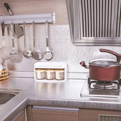 OFERTA 3X1 PAPEL ALUMINIO ADHESIVO DE COCINA 60CMX3M