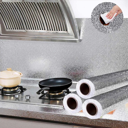OFERTA 3X1 PAPEL ALUMINIO ADHESIVO DE COCINA 60CMX3M