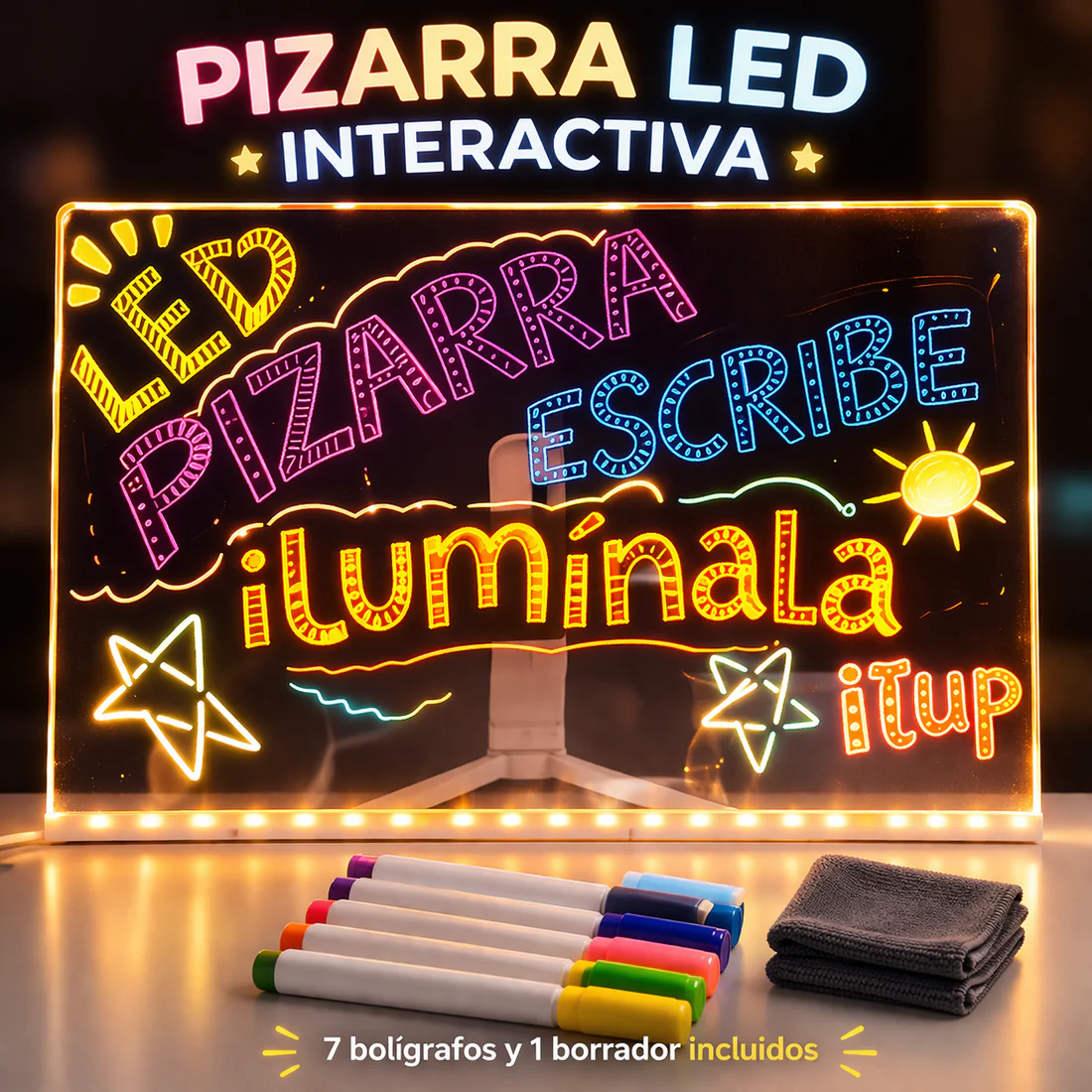 Pizarra Led KIDSY | 20X30 CM