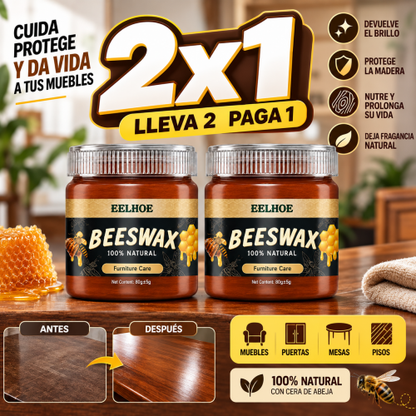 2x1 Cera restauradora de Muebles BeesWax