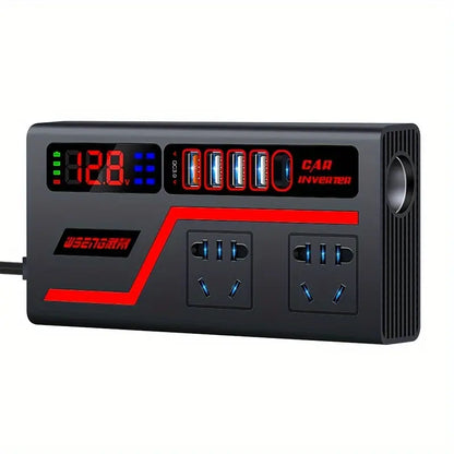 Estación de Carga 8 en 1 | Inversor para auto 200W